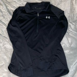 Black thin Under Armour quarter zip